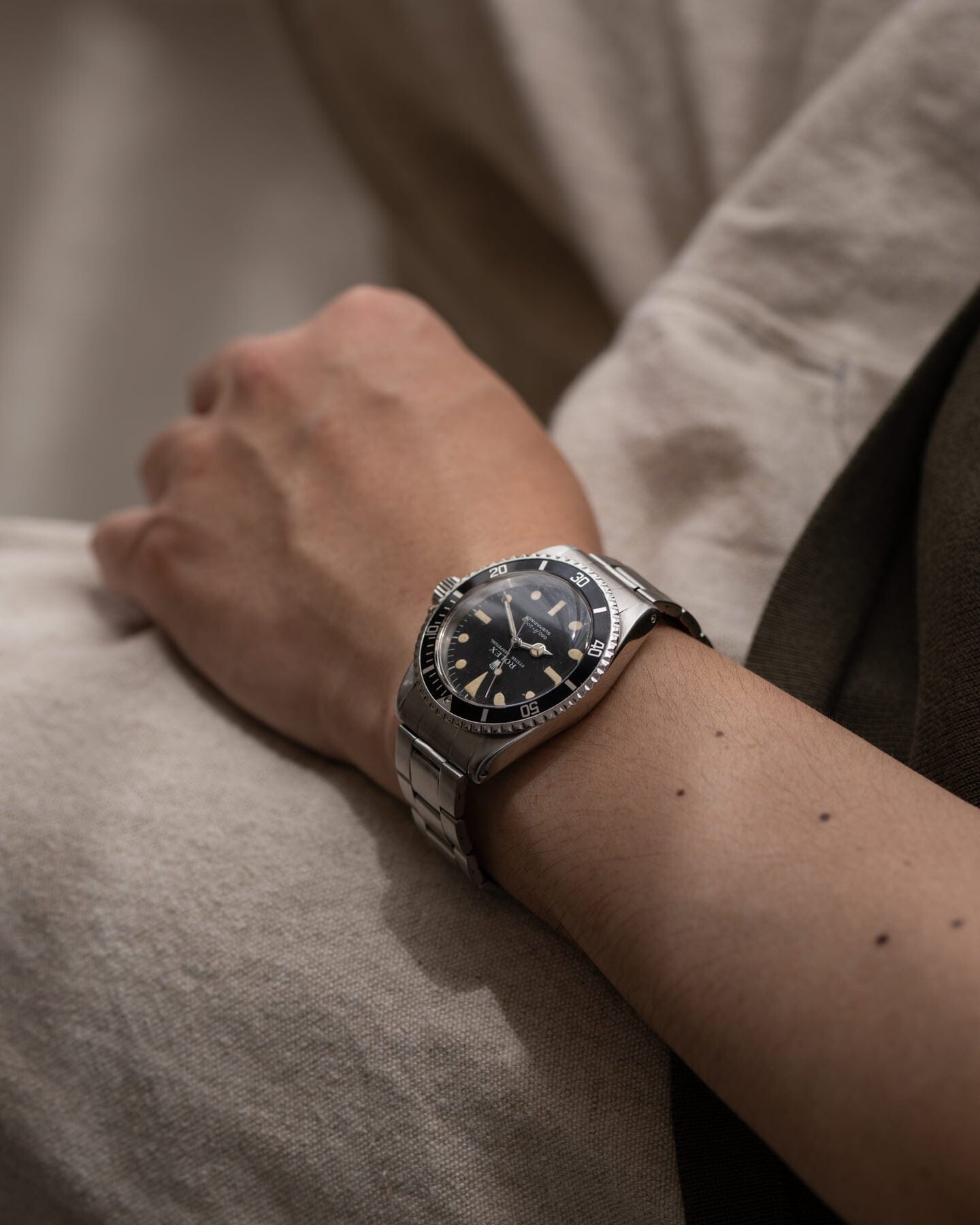 Rolex Submariner 5513 Feet First "Serif Dial" Watch ROLEX
