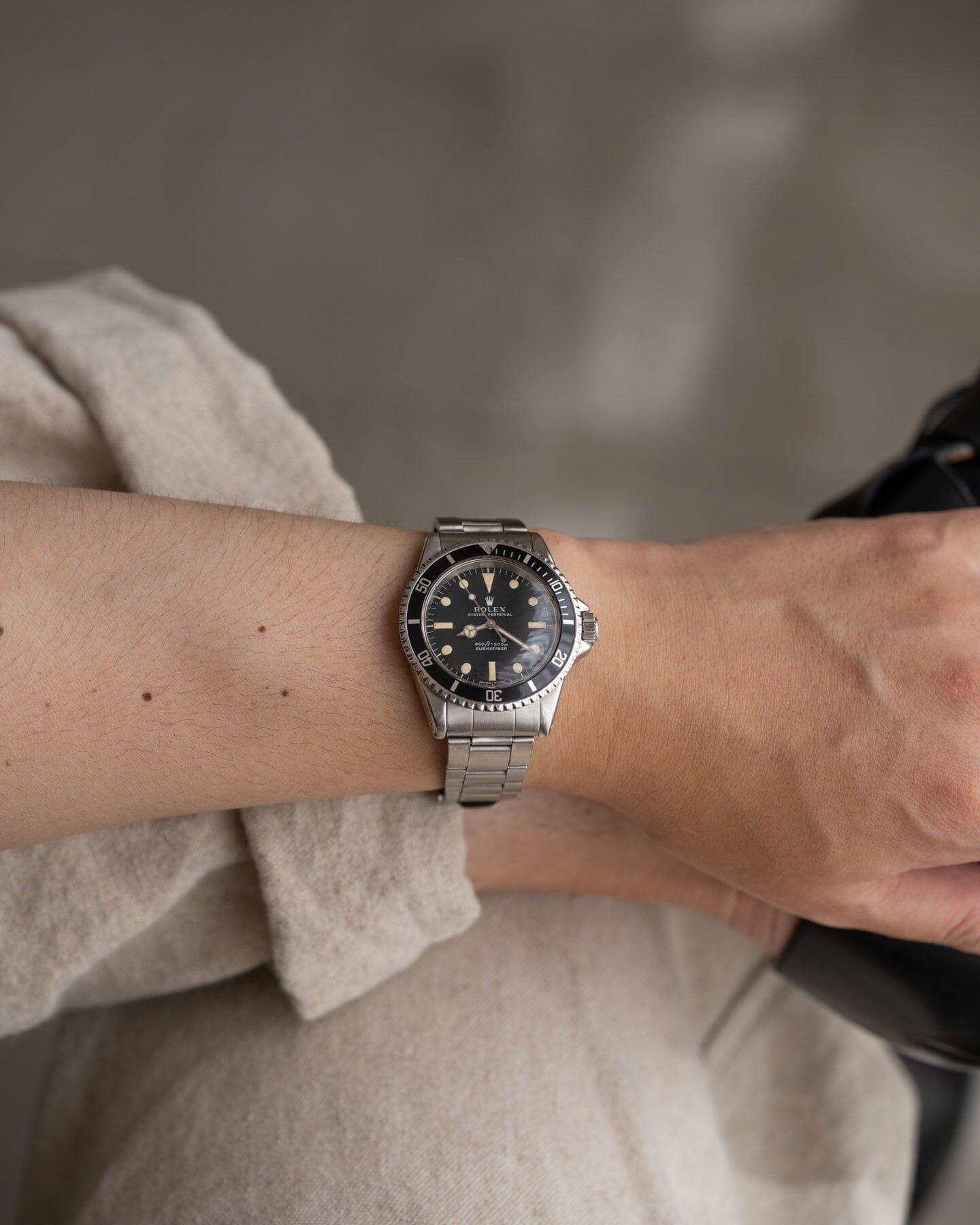 Rolex Submariner 5513 Feet First "Serif Dial" Watch ROLEX