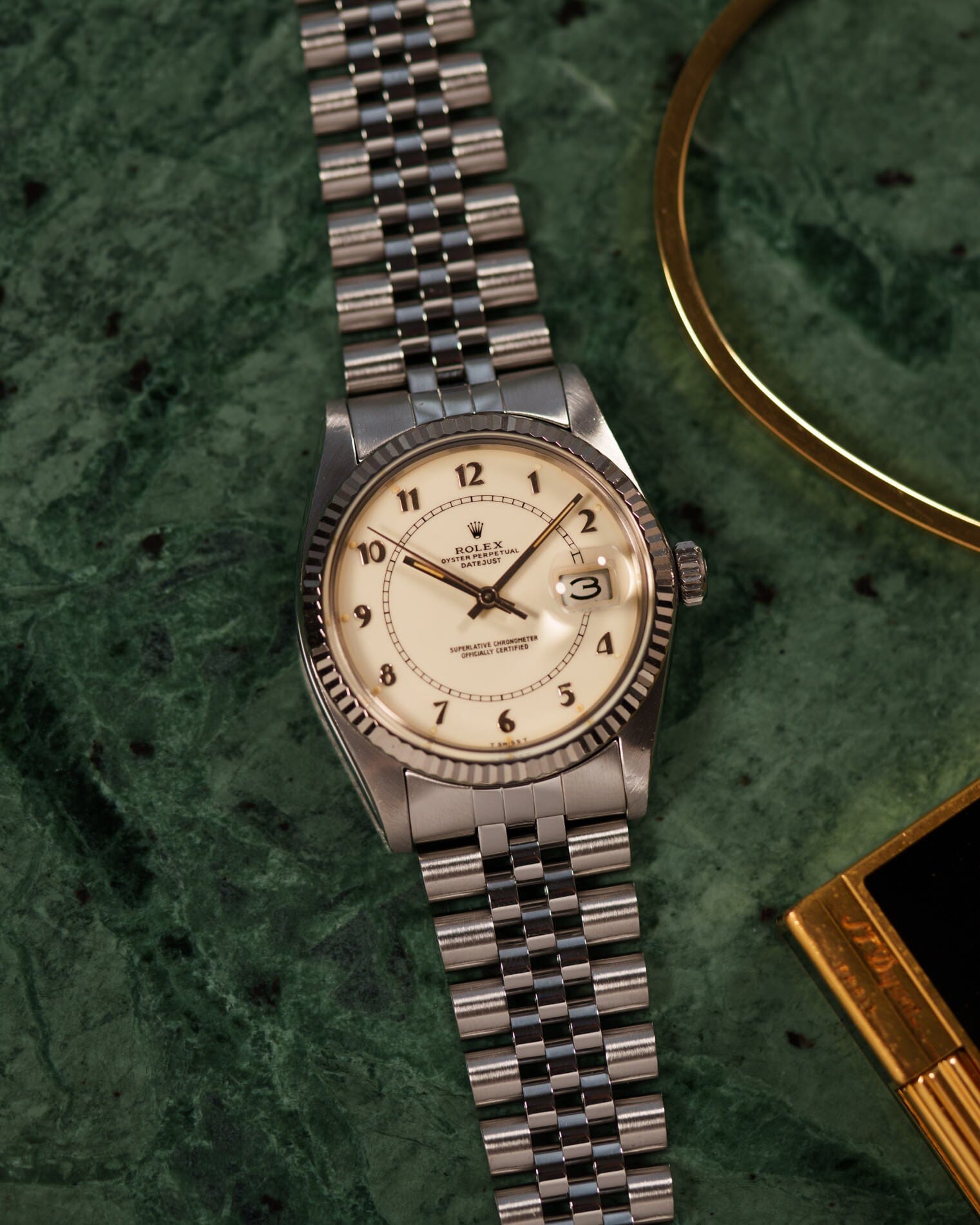 Rolex デイトジャスト 16014 クリームボイラーゲージ Watch ROLEX