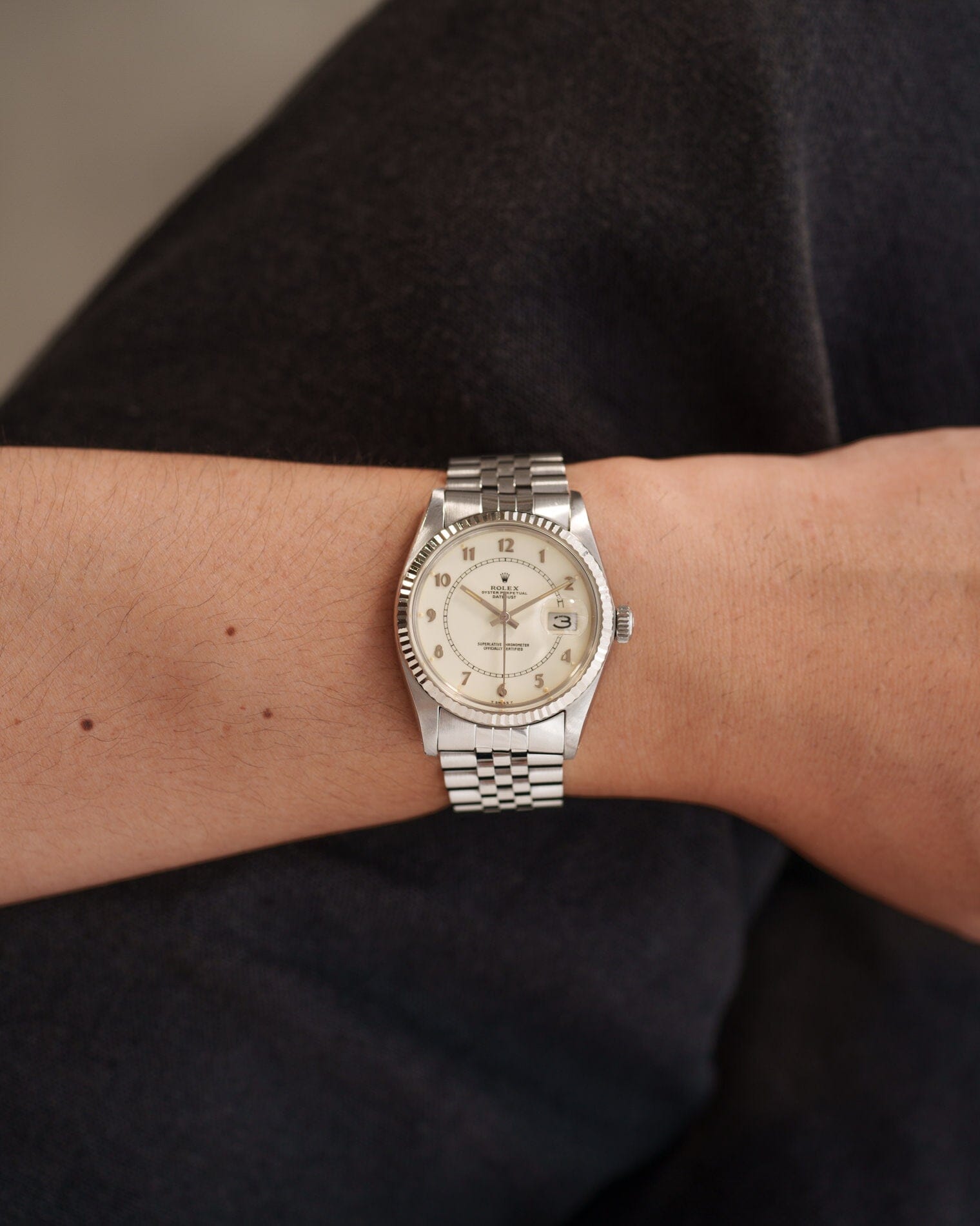 Rolex デイトジャスト 16014 クリームボイラーゲージ Watch ROLEX