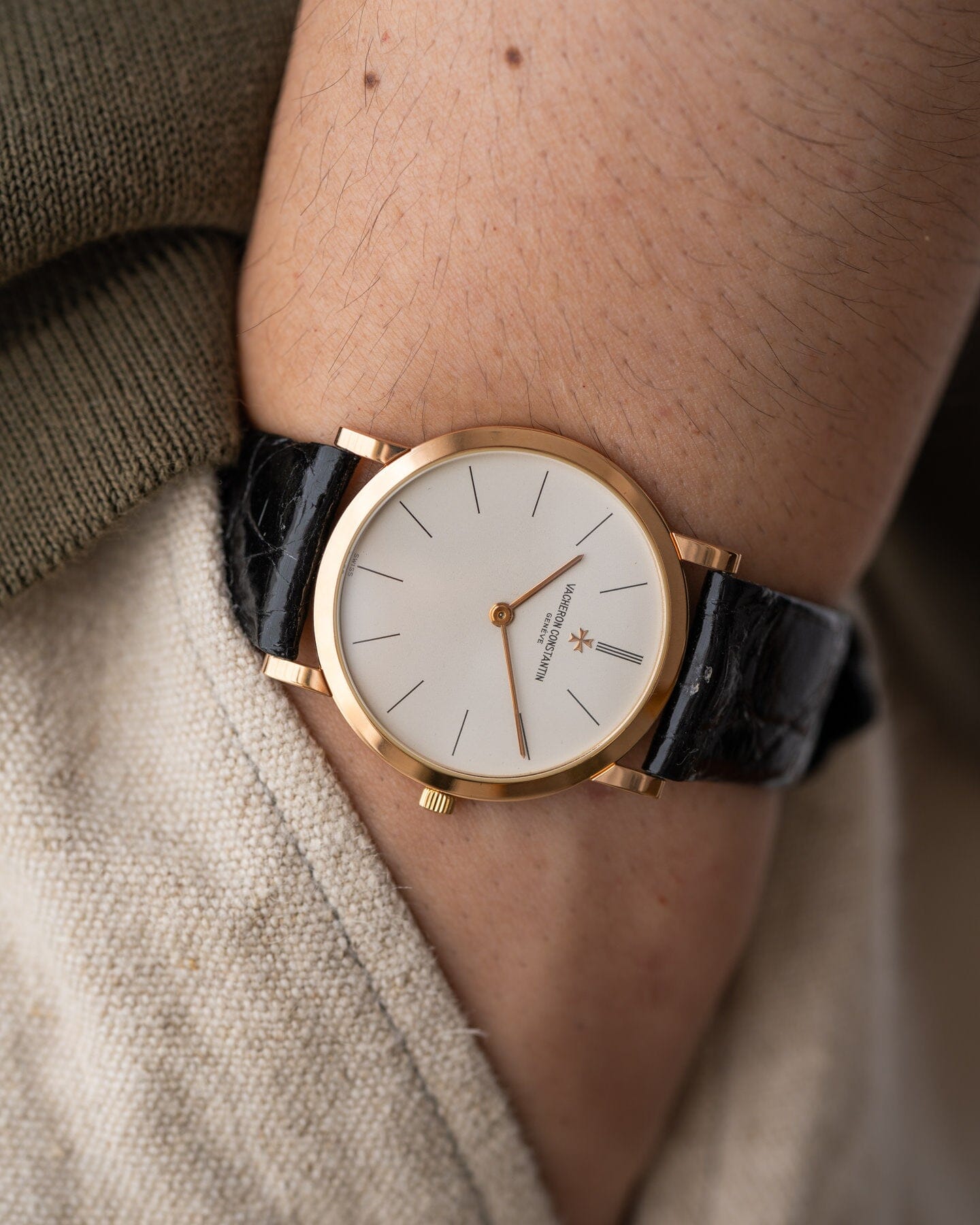 Vacheron Constantin Patrimony 33093 PG White 保証書付き Watch VACHERON CONSTANTIN