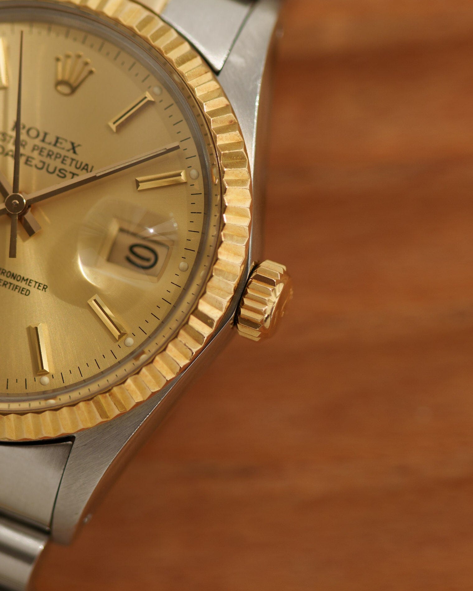 ロレックス デイトジャスト 16013 コンビ シャンパンダイアル Watch ROLEX