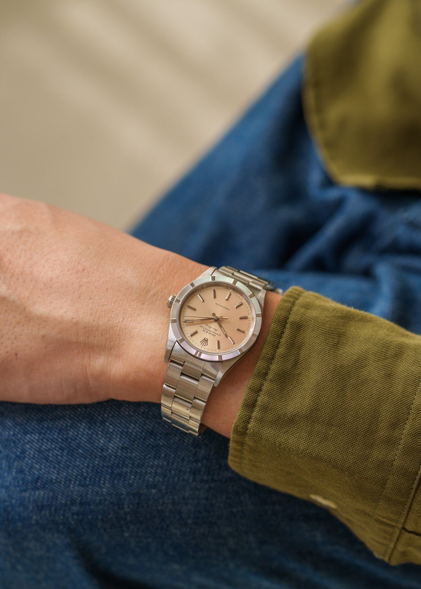 ロレックス エアキング 14010 シルバーパティナダイアル Watch ROLEX