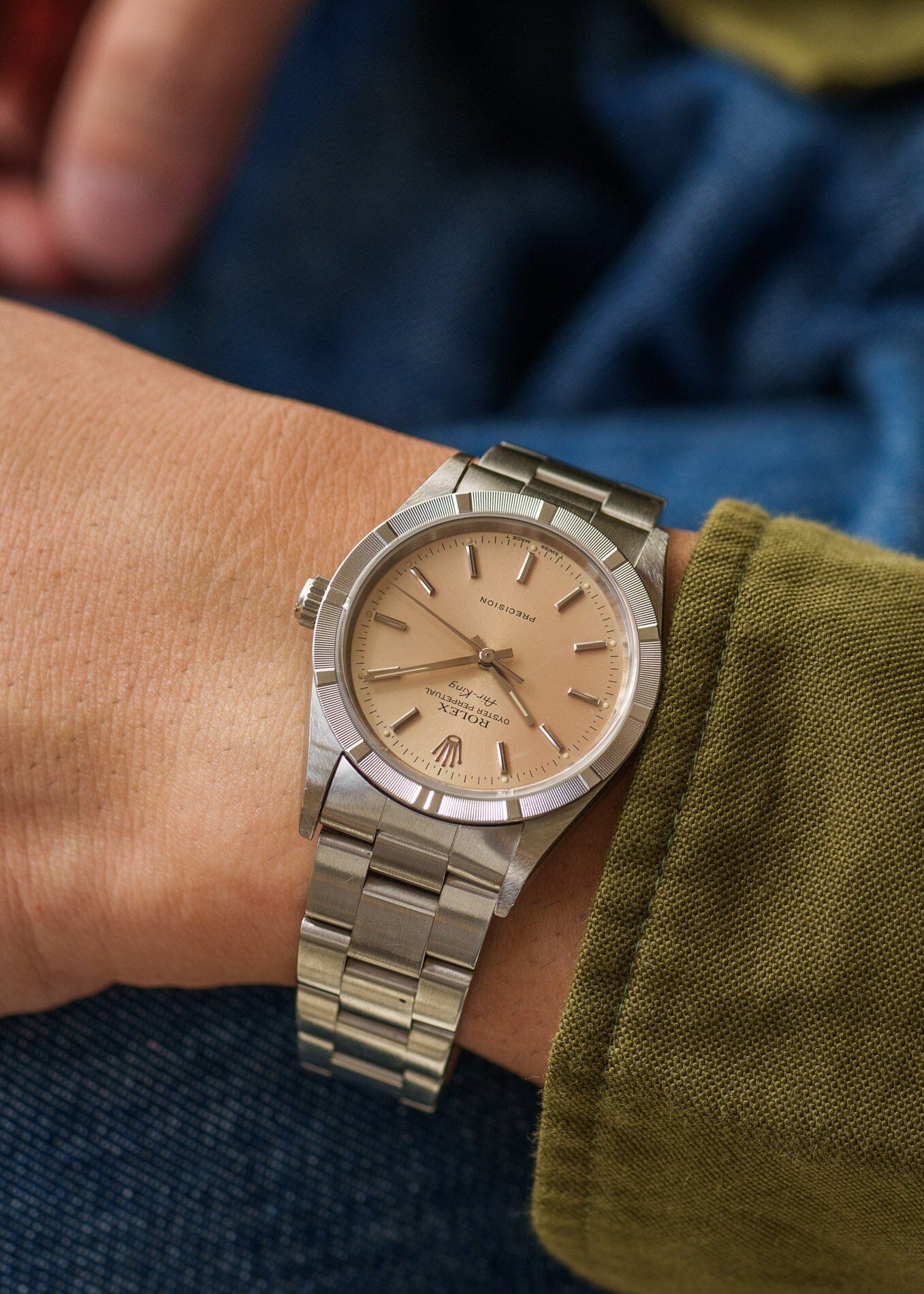 ロレックス エアキング 14010 シルバーパティナダイアル Watch ROLEX