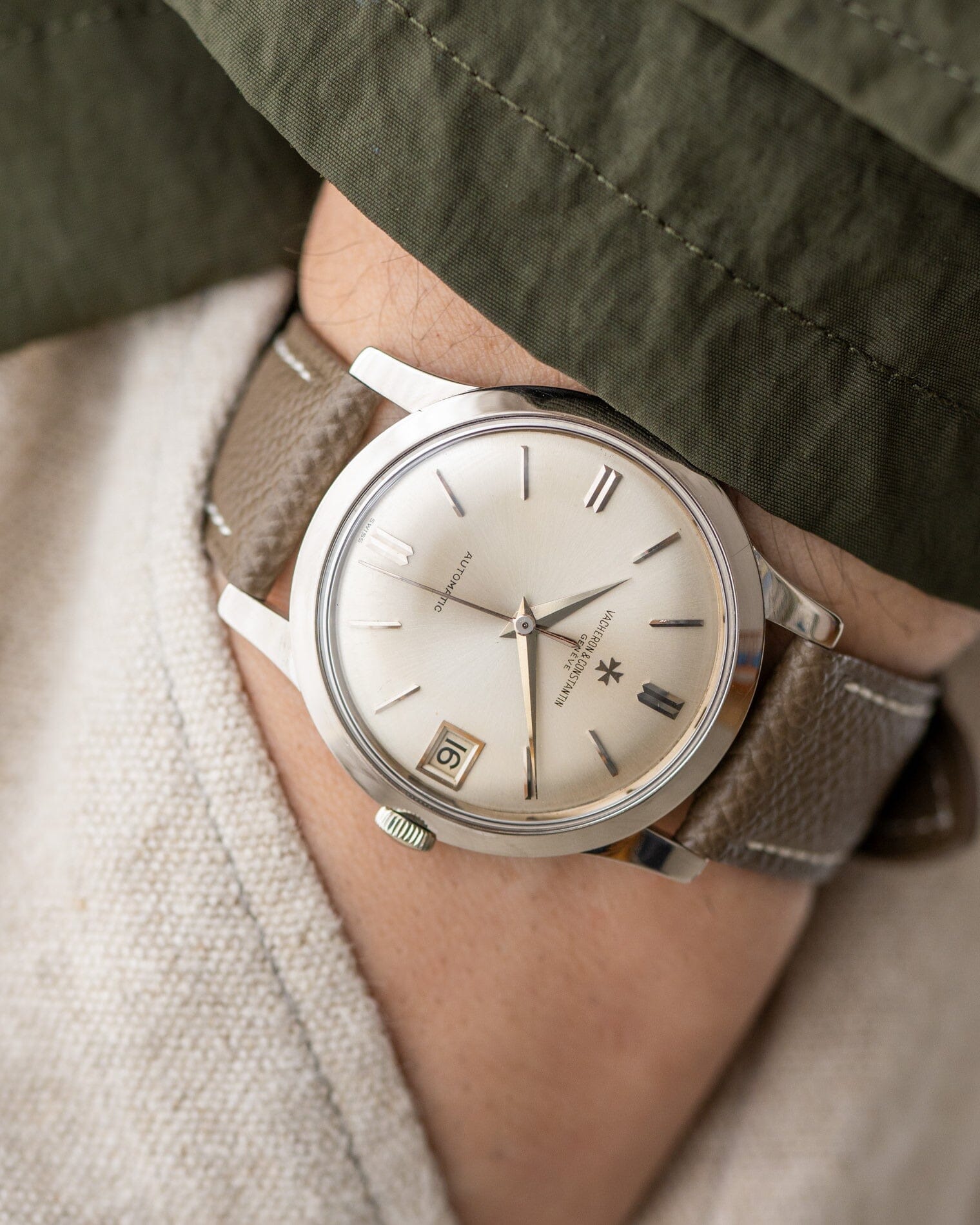 Vacheron Constantin ラウンド 6378Q WG シルバーダイアル Watch VACHERON CONSTANTIN