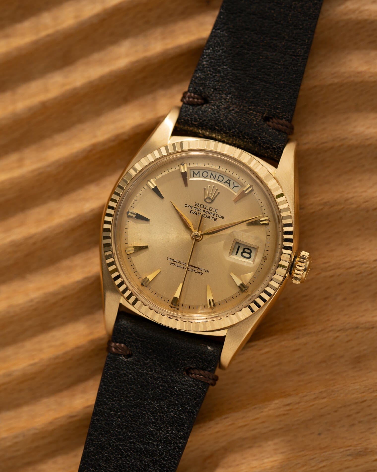 ROLEX デイデイト 1803 YG シャンパンダイアル Watch ROLEX