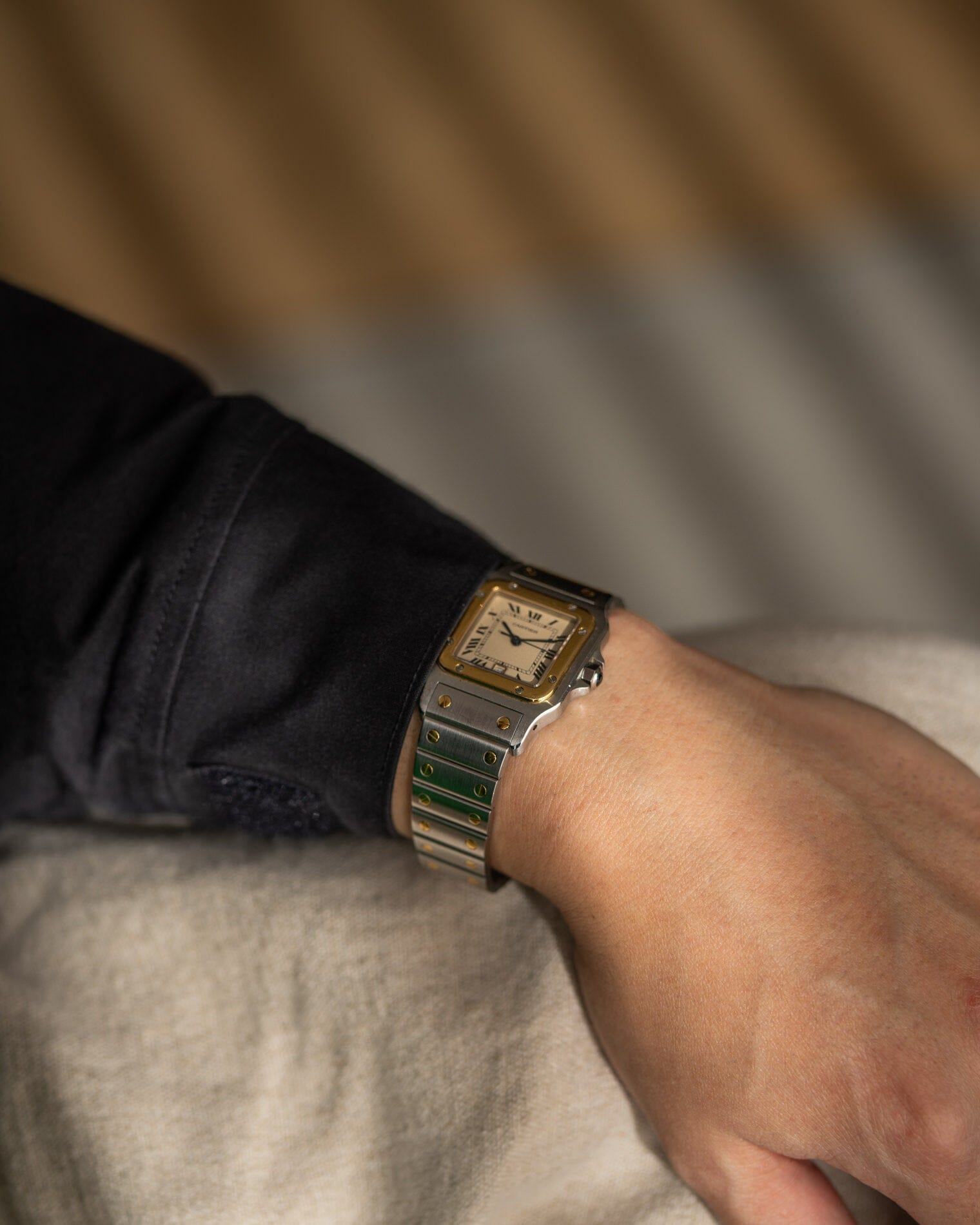 Cartier サントス ガルベ LM アイボリーローマン Watch CARTIER