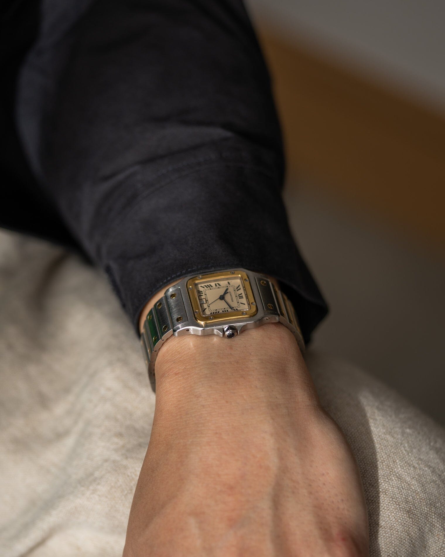 Cartier サントス ガルベ LM アイボリーローマン Watch CARTIER