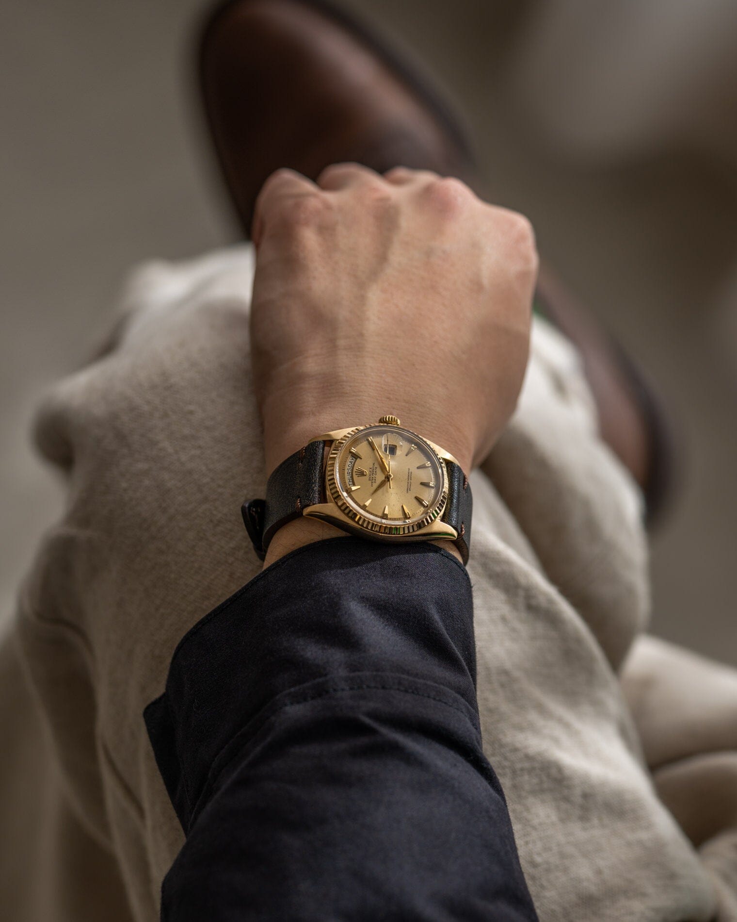 ROLEX デイデイト 1803 YG シャンパンダイアル Watch ROLEX