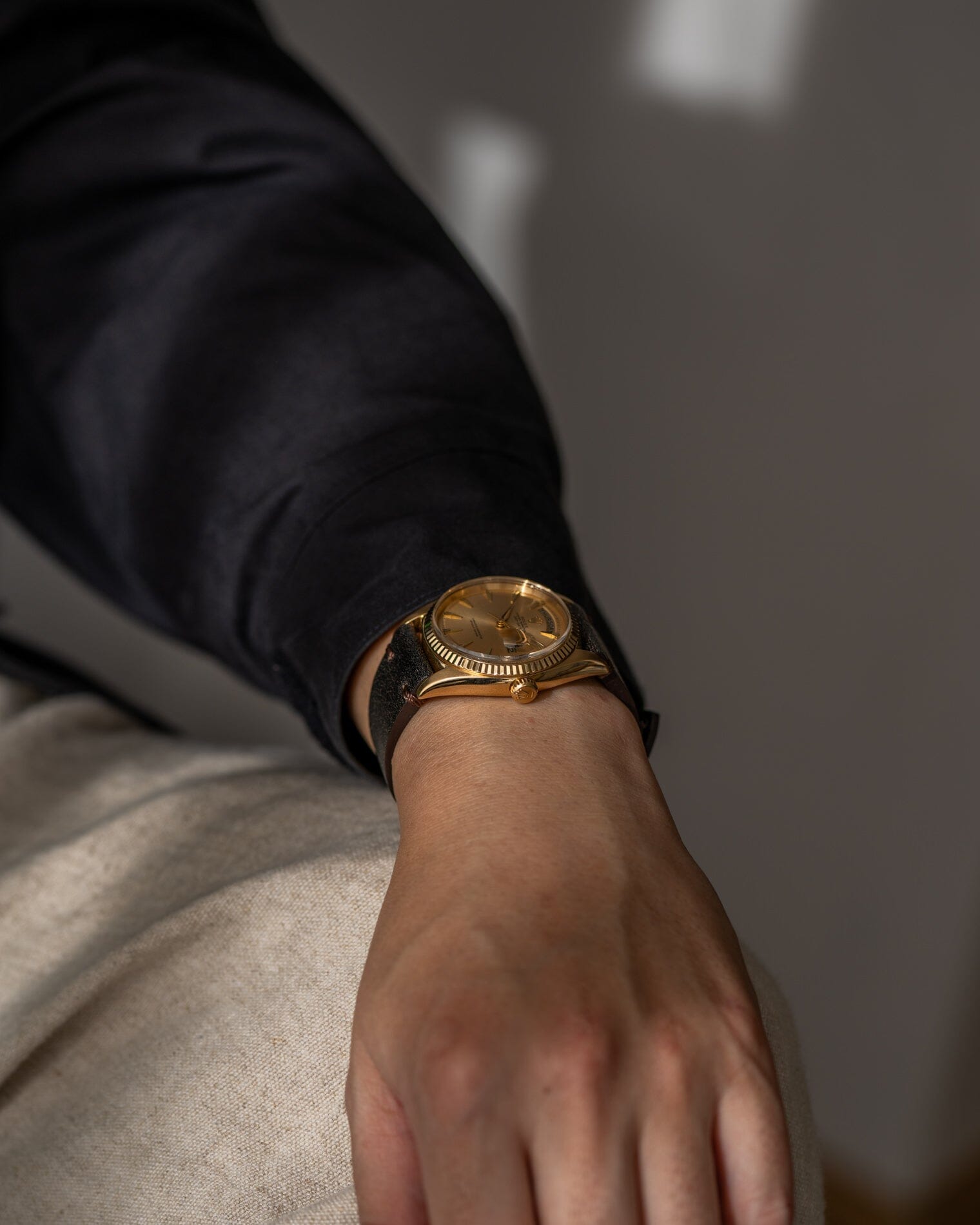 ROLEX デイデイト 1803 YG シャンパンダイアル Watch ROLEX