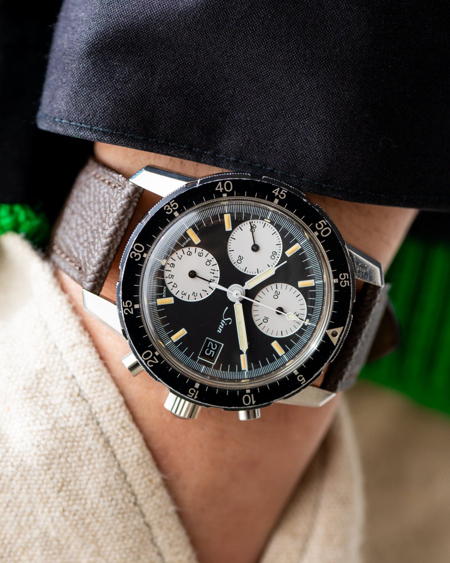 Sinn 103.A クロノグラフ 逆パンダ バルジュー7760 Watch SINN