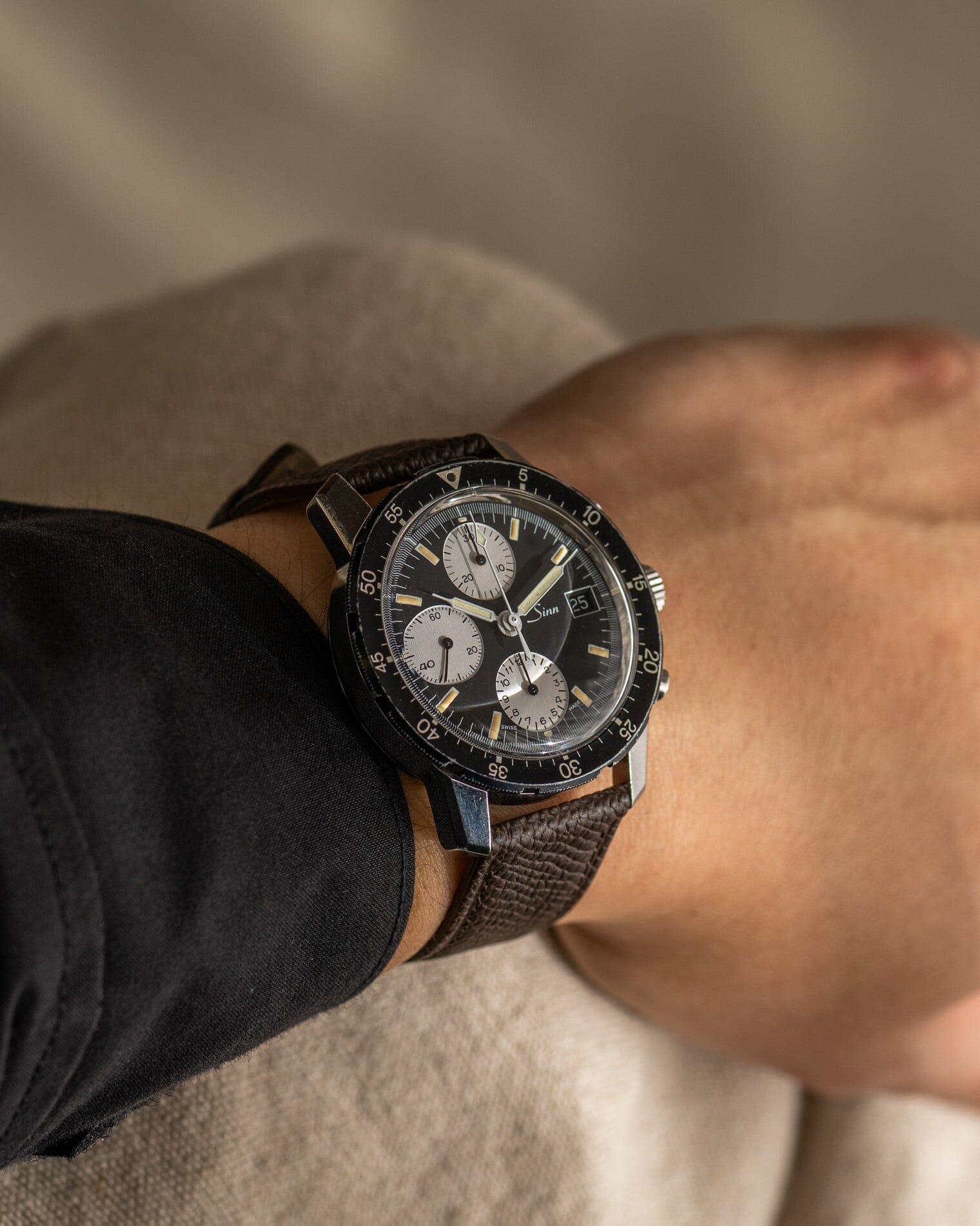 Sinn 103.A クロノグラフ 逆パンダ バルジュー7760 Watch SINN