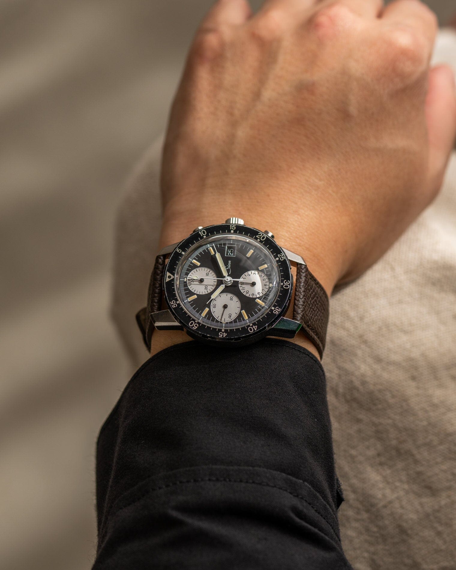 Sinn 103.A クロノグラフ 逆パンダ バルジュー7760 Watch SINN
