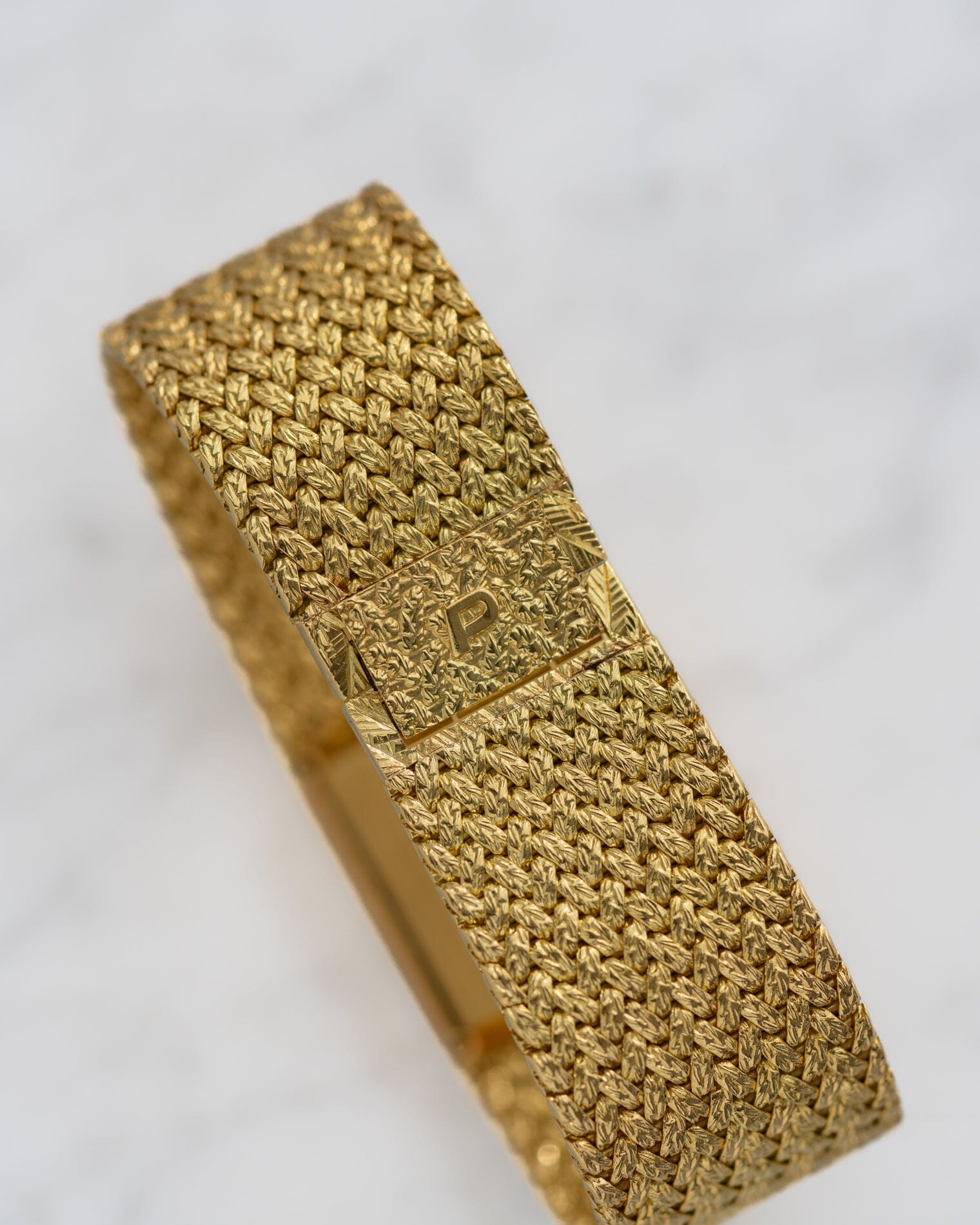 Piaget スクエア 934D2 YG オニキスダイアル 4Pダイアモンド Watch PIAGET