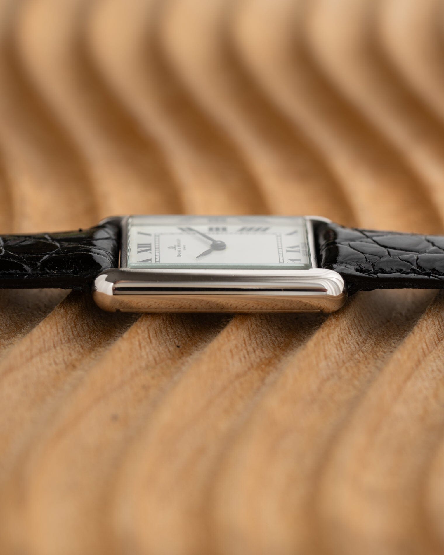 ボーム&メルシエ レクタングル 37077 WG ホワイトローマン Watch BAUME&MERCIER