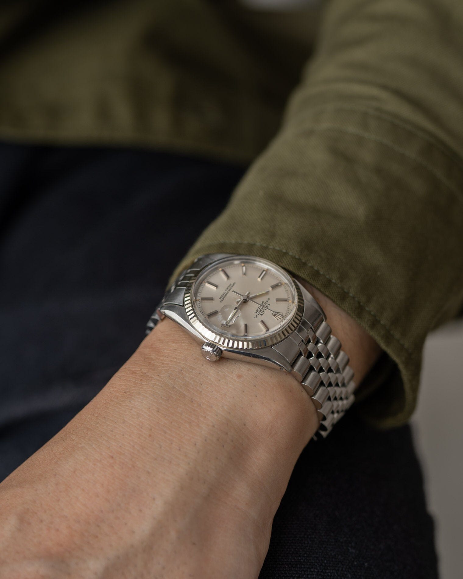 Rolex デイトジャスト 1601 シルバー 保証書付き Watch ROLEX