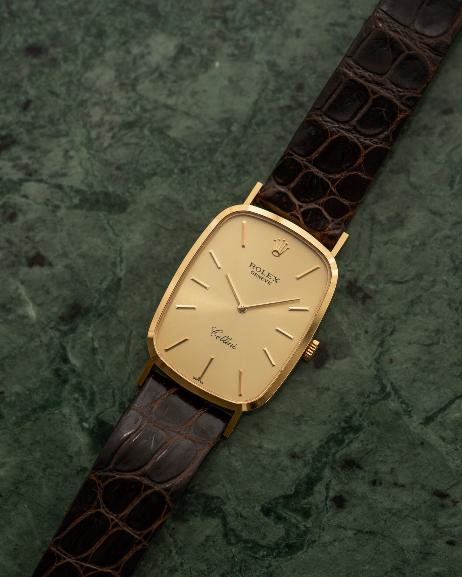 Rolex チェリーニ 4113 YG シャンパンダイアル フルセット Watch ROLEX