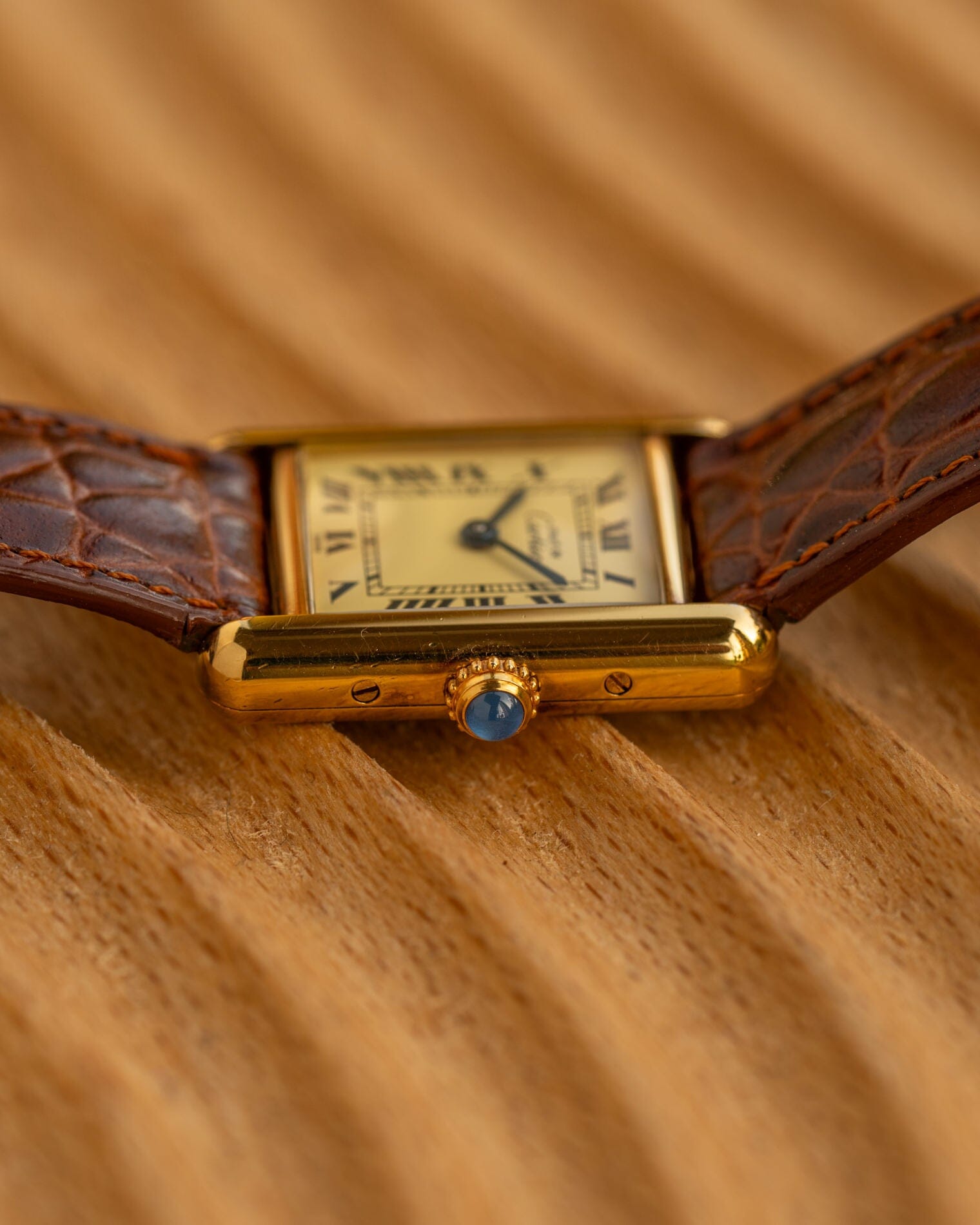 カルティエ マストタンク SM アイボリーローマン QZ Watch CARTIER