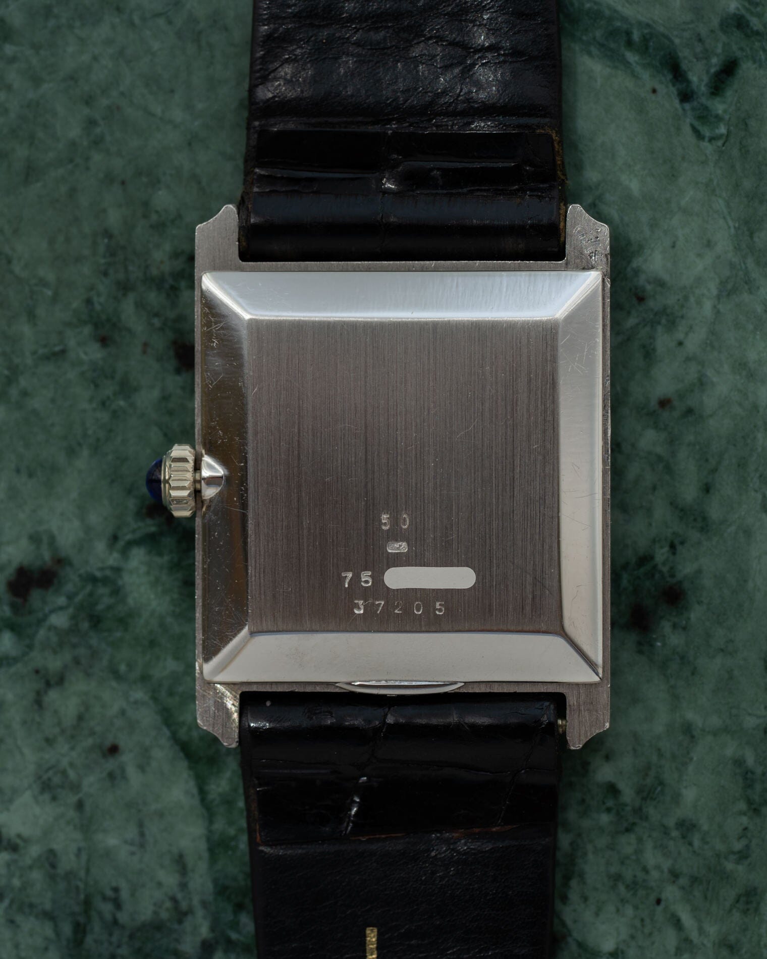 Baume&Mercier Rectangle 37205 "Tank" WG Black Dial Watch BAUME&MERCIER