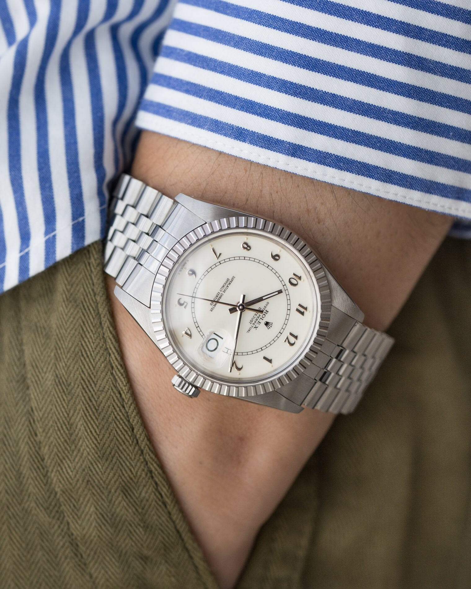 Rolex デイトジャスト 16030 ホワイトボイラーゲージ Watch ROLEX