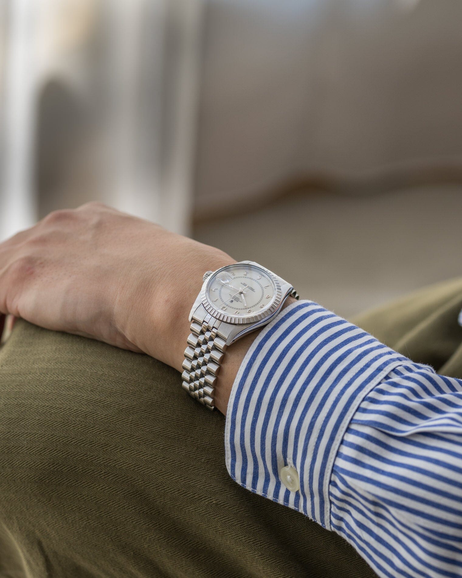 Rolex デイトジャスト 16030 ホワイトボイラーゲージ Watch ROLEX