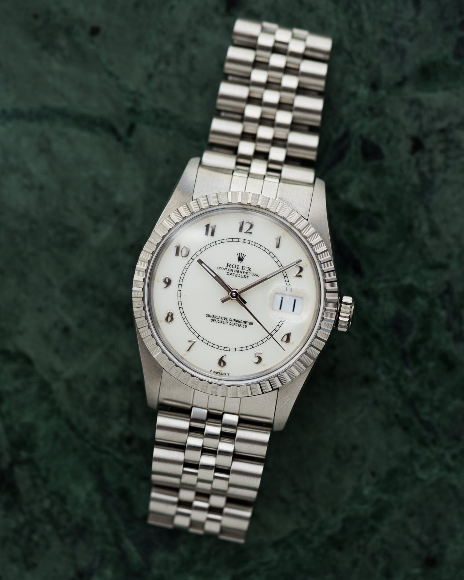 Rolex デイトジャスト 16030 ホワイトボイラーゲージ Watch ROLEX