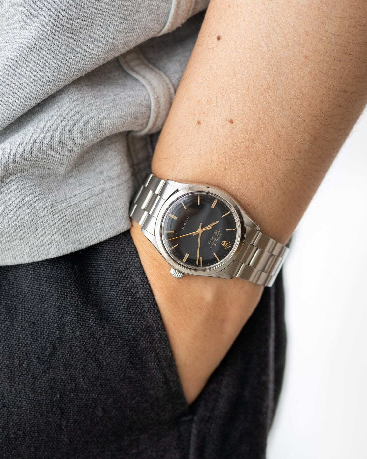 Rolex エアキング 5500 マットブラック Watch ROLEX