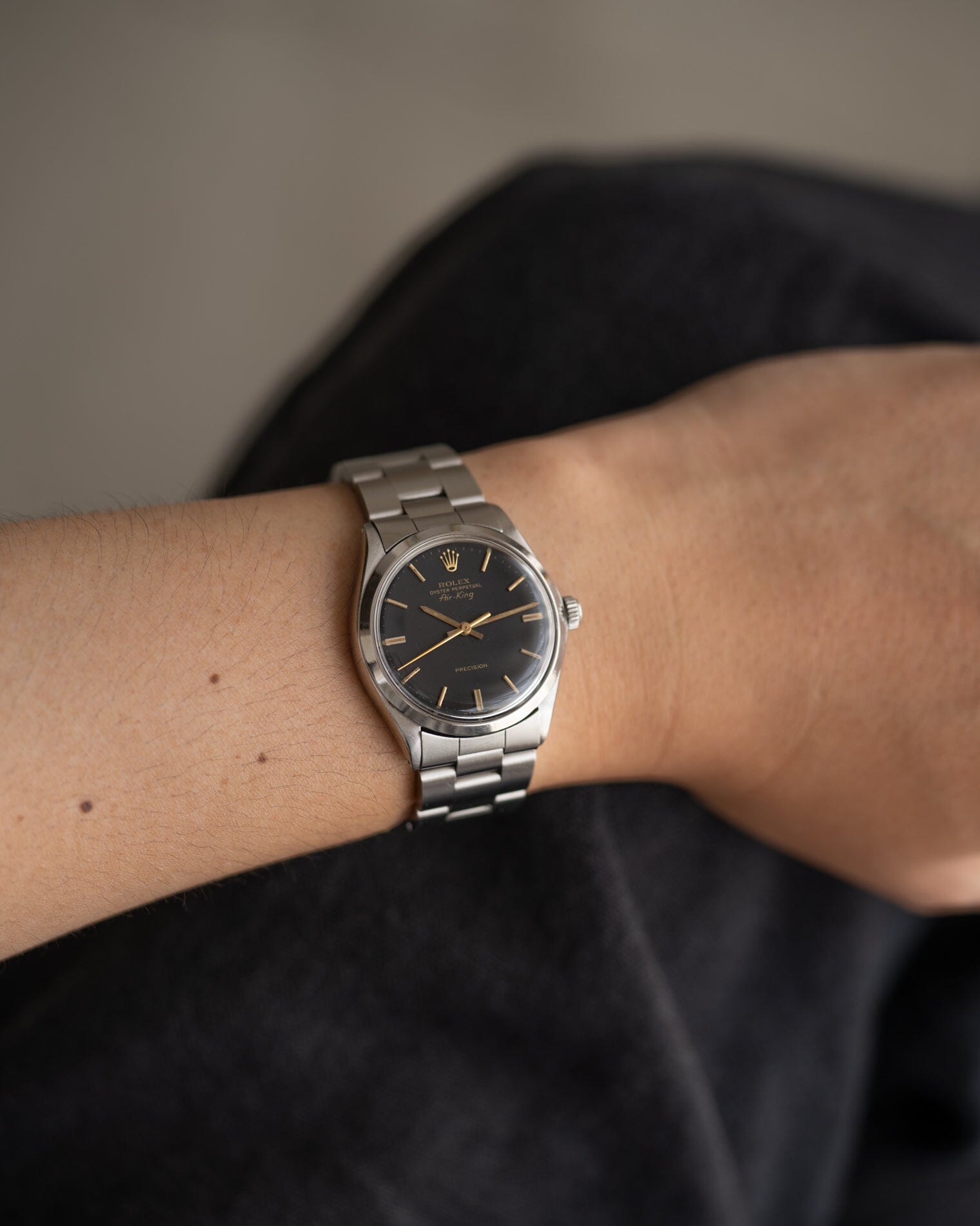 Rolex エアキング 5500 マットブラック Watch ROLEX