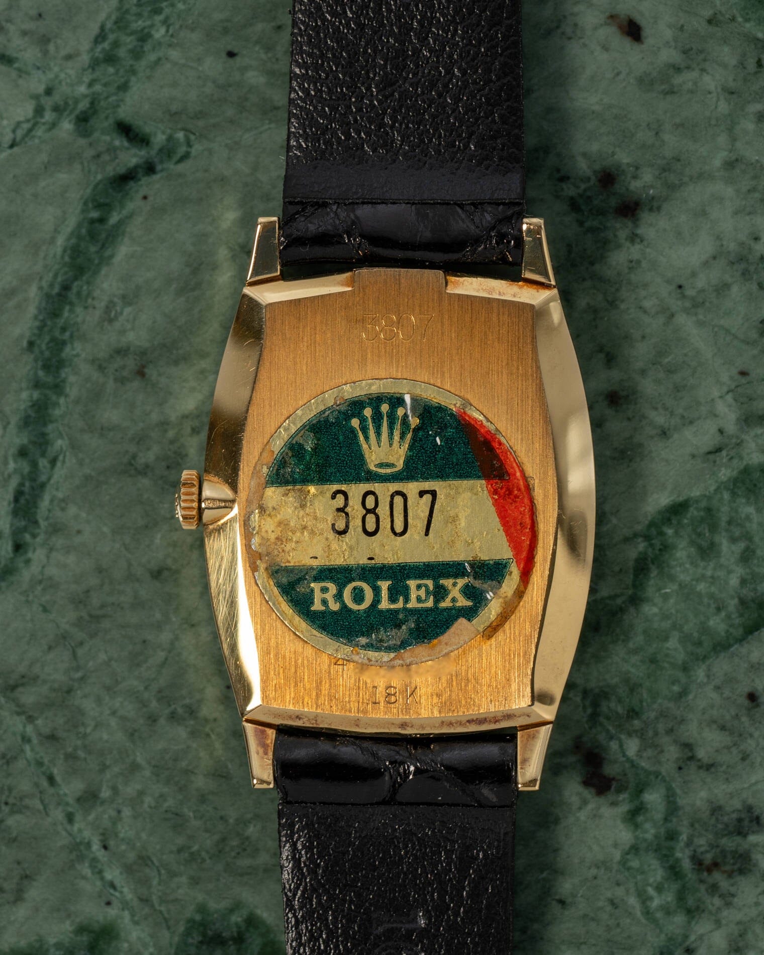 Rolex チェリーニ 3807 YG シャンパンダイアル 裏蓋シールあり Watch ROLEX