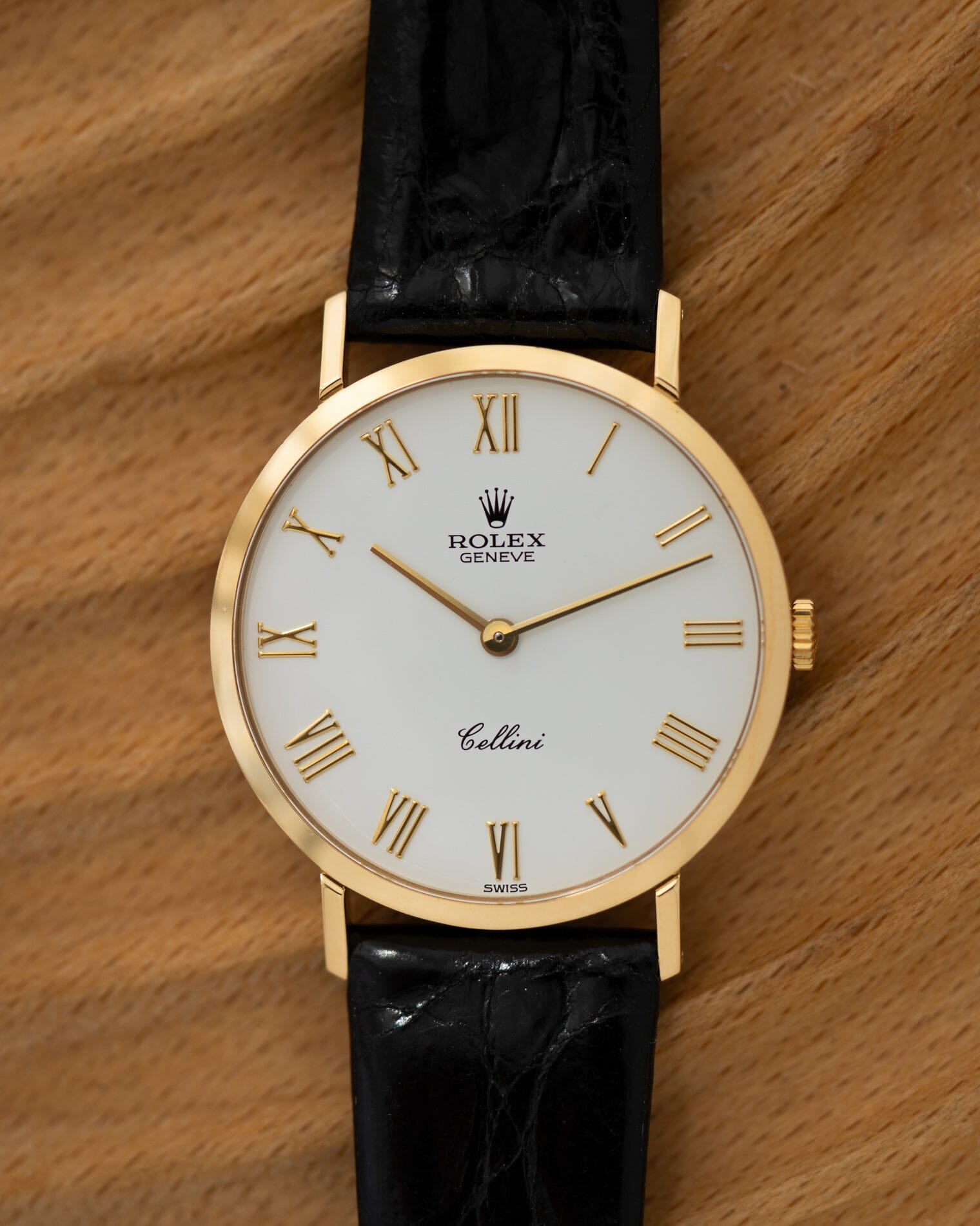 Rolex チェリーニ 4112 YG ホワイトローマン Watch ROLEX