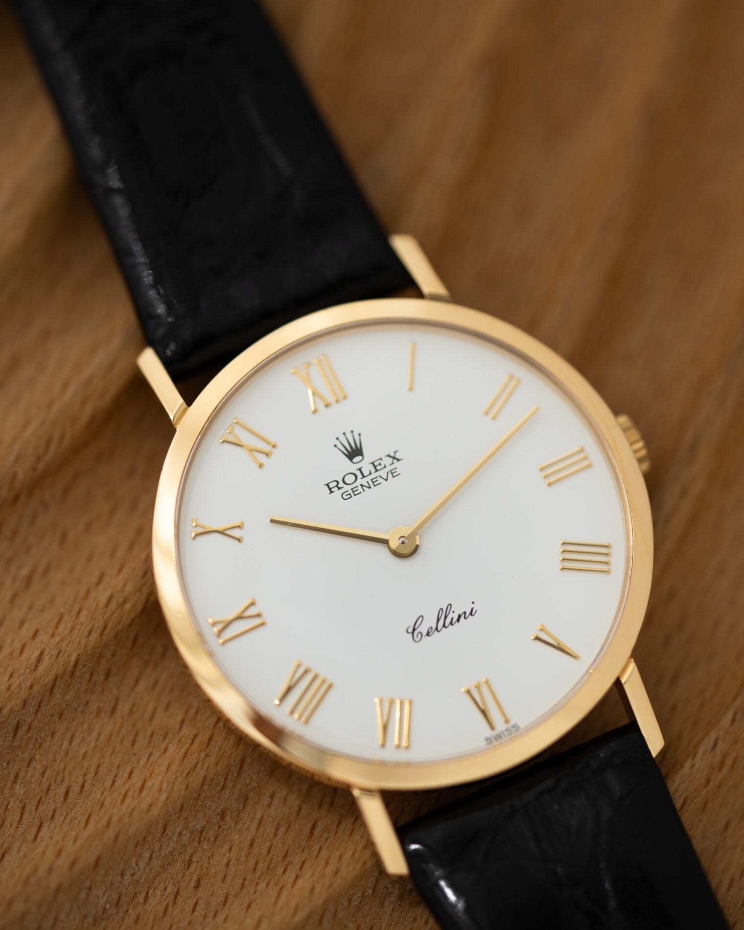 Rolex チェリーニ 4112 YG ホワイトローマン Watch ROLEX