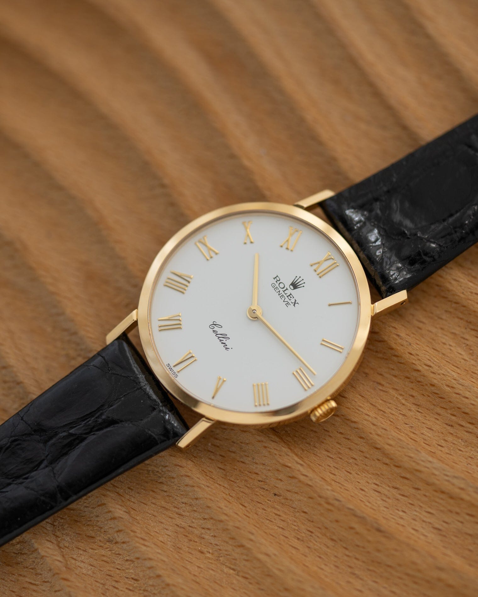 Rolex チェリーニ 4112 YG ホワイトローマン Watch ROLEX