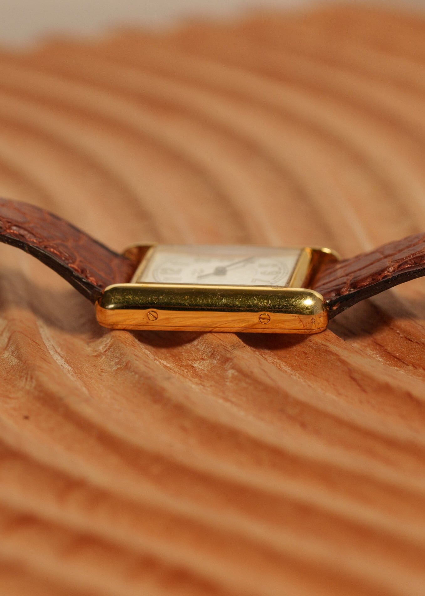 カルティエ マストタンク SM 2415 ビッグアラビア QZ 箱保証書付き Watch CARTIER