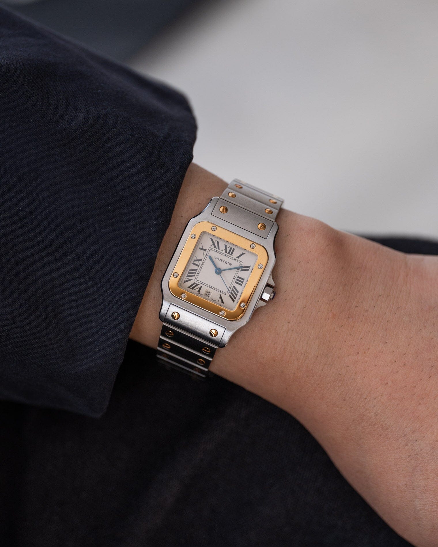 Cartier サントス ガルベ LM アイボリーローマン 新型 箱保証書付 Watch CARTIER