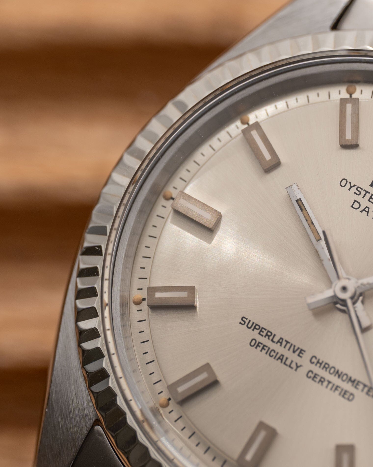 Rolex デイトジャスト 1601 シルバー "Singer Block" Watch ROLEX