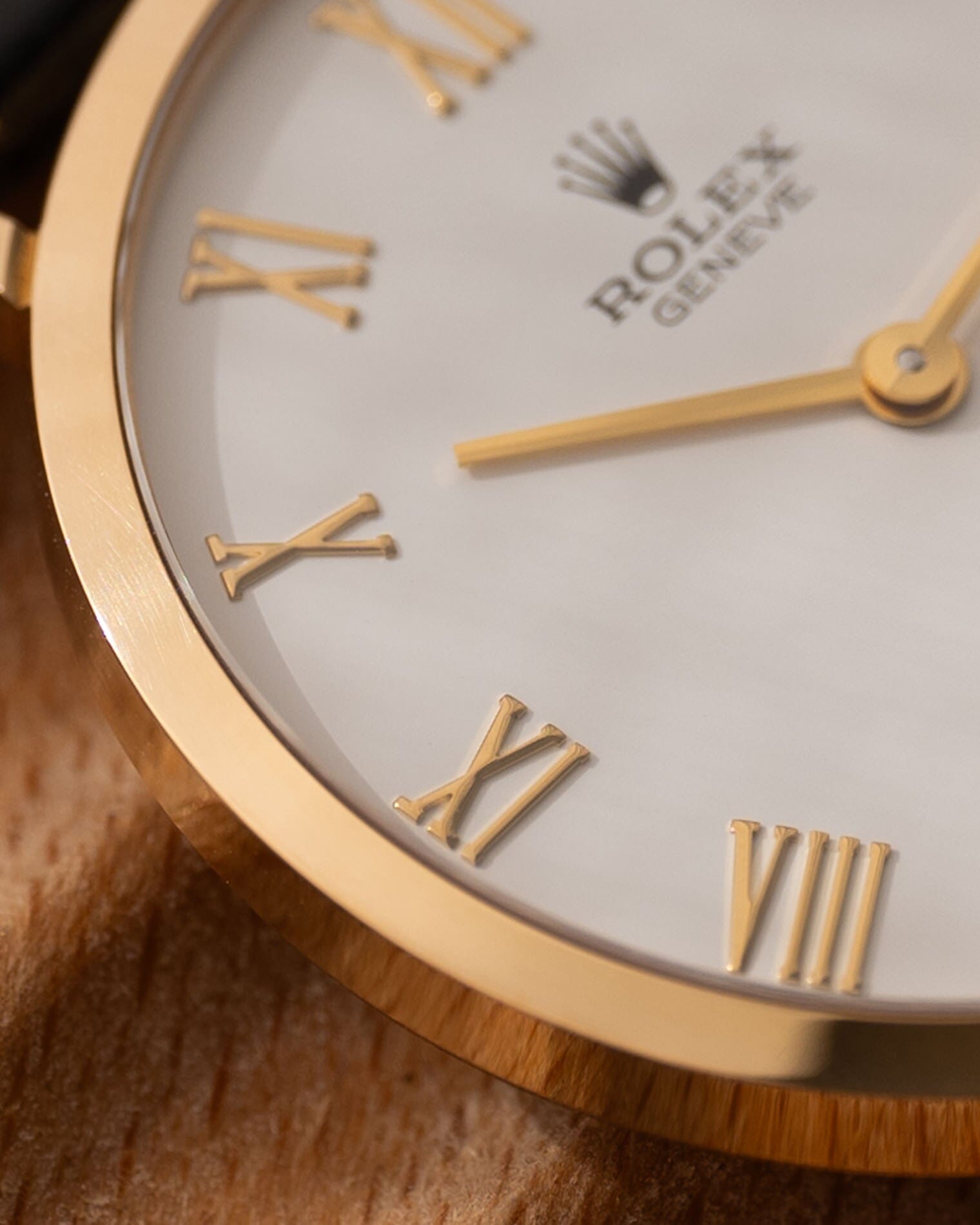 Rolex チェリーニ 4112 YG ホワイトローマン フルセット Watch ROLEX