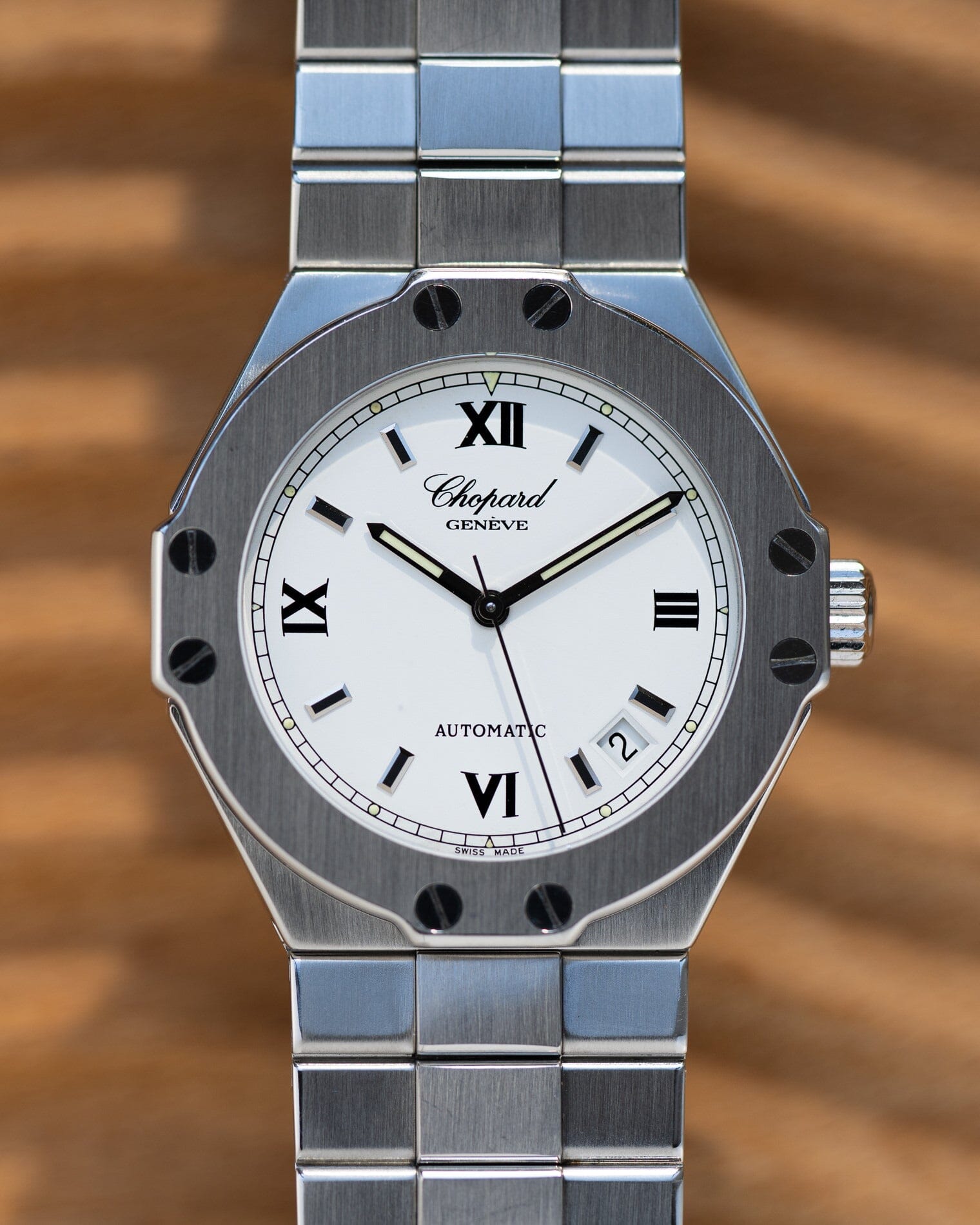 Chopard サンモリッツ 8300 SS ホワイトローマン Watch CHOPARD