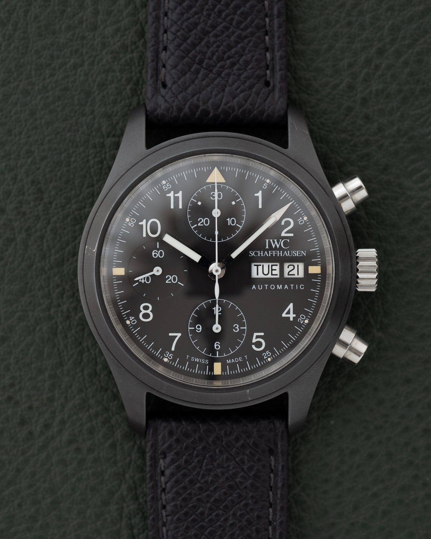 IWC Flieger Chronograph 3705 Black Ceramic Watch IWC