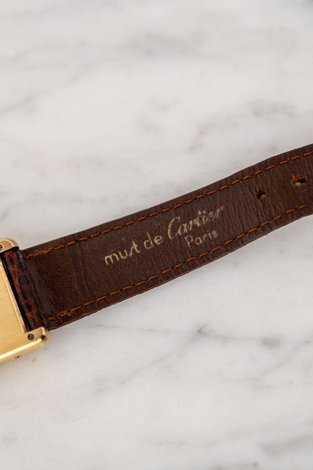 must de Cartier Tank Big Roman Dial Watch CARTIER