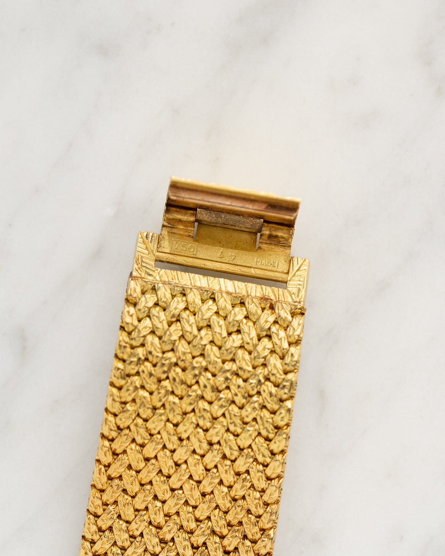 Piaget スクエア 934D2 YG オニキスダイアル 4Pダイアモンド Watch PIAGET