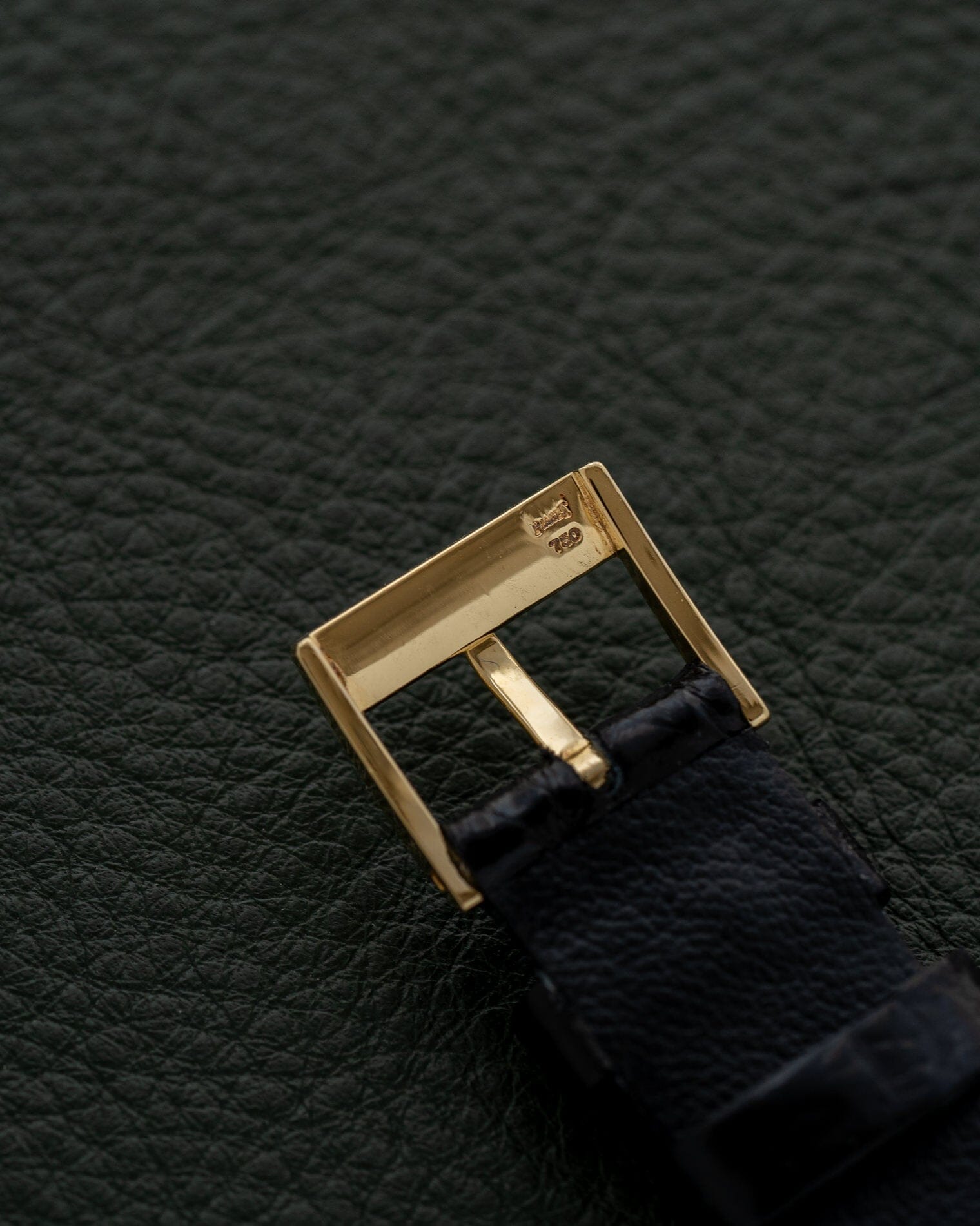 Piaget レクタングル 9254 YG ブラックダイアル 4Pダイヤ Watch PIAGET