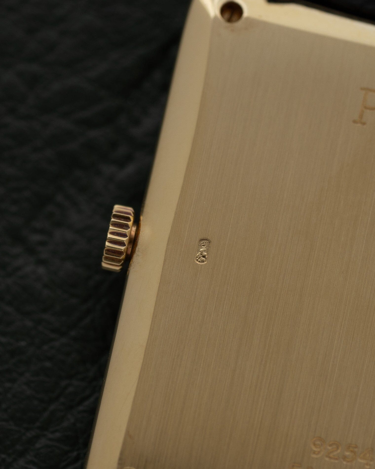 Piaget レクタングル 9254 YG ブラックダイアル 4Pダイヤ Watch PIAGET