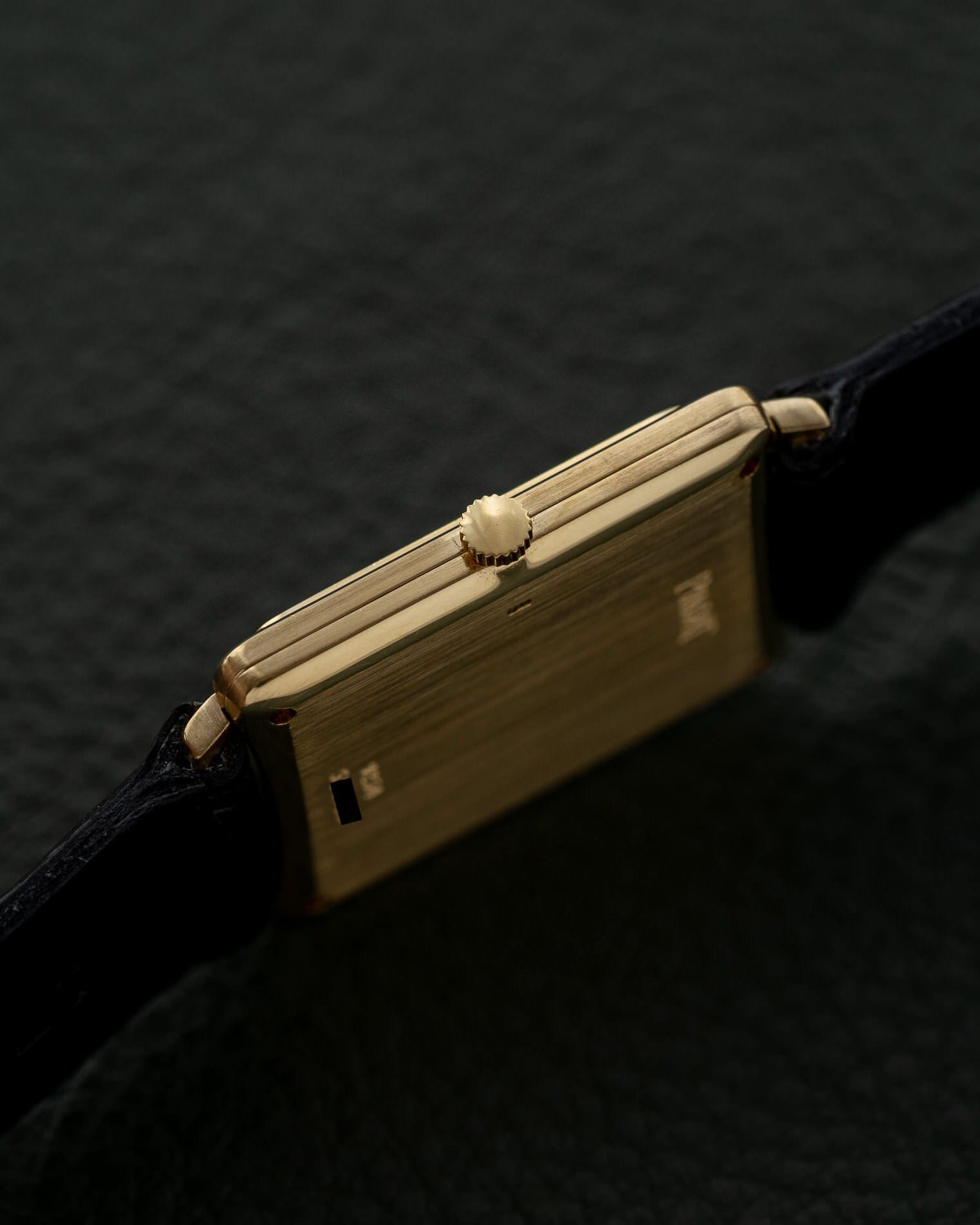 Piaget レクタングル 9254 YG ブラックダイアル 4Pダイヤ Watch PIAGET