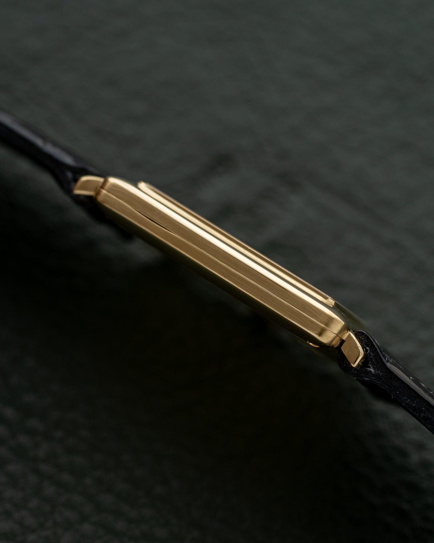 Piaget レクタングル 9254 YG ブラックダイアル 4Pダイヤ Watch PIAGET