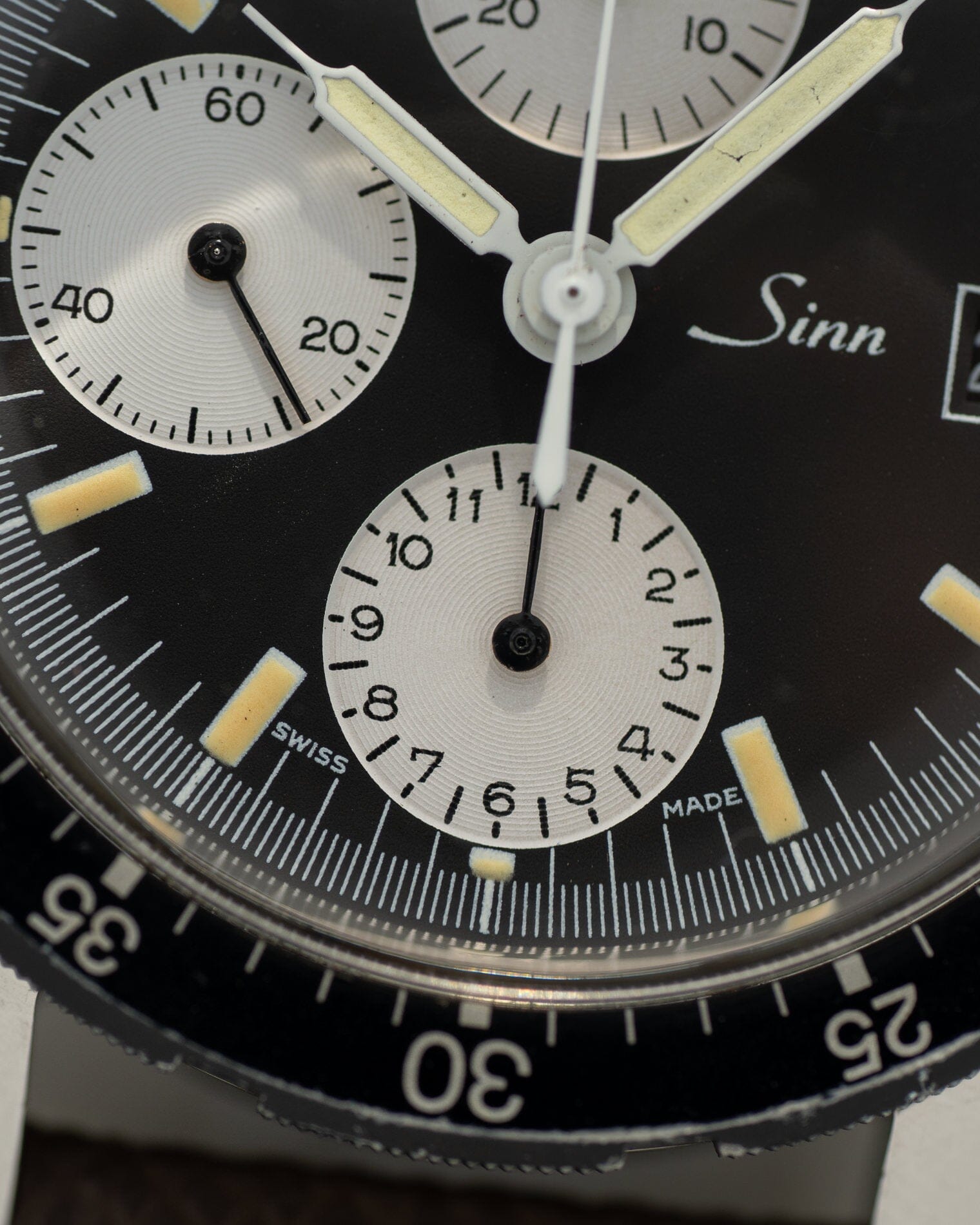 Sinn 103.A クロノグラフ 逆パンダ バルジュー7760 Watch SINN