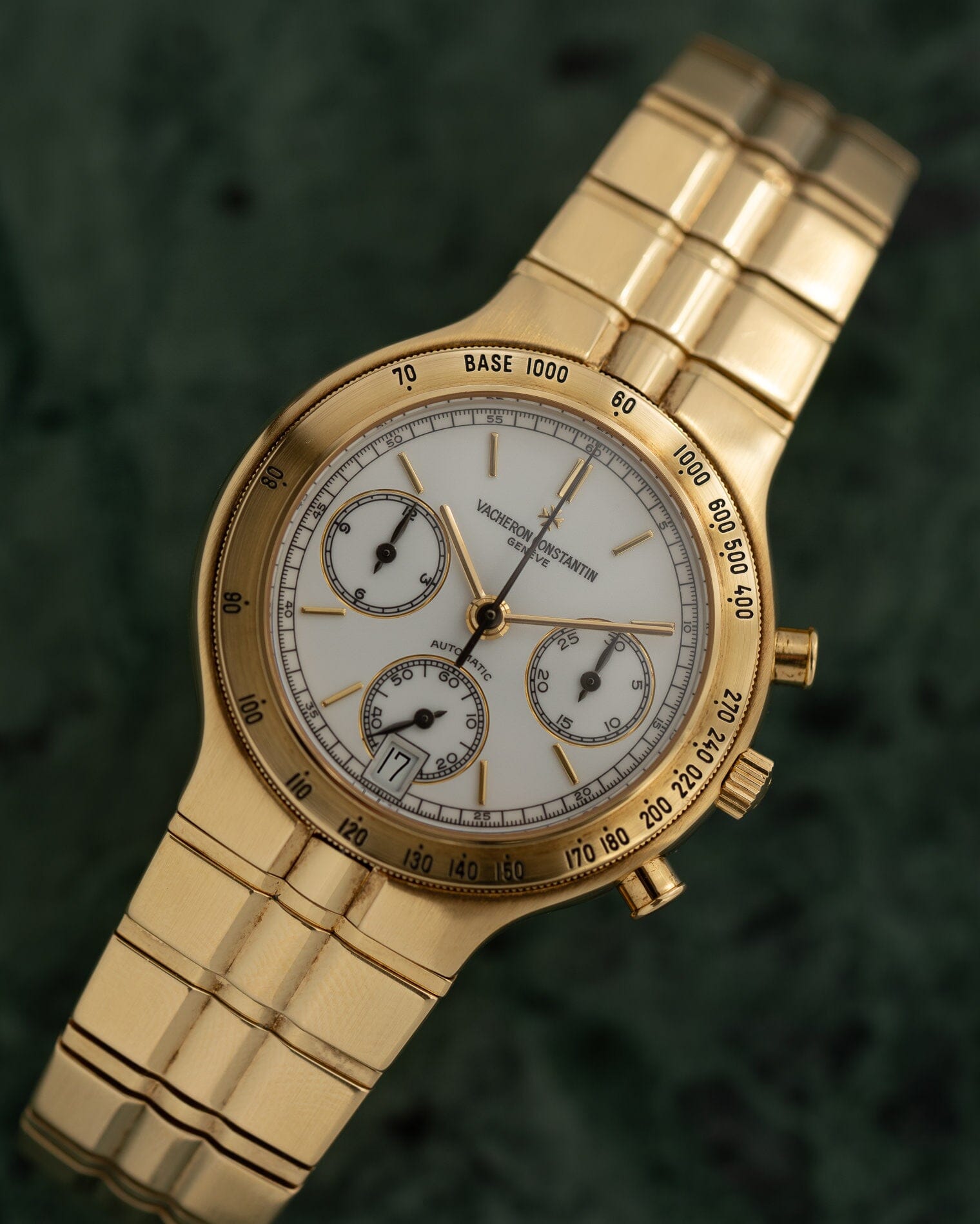 Vacheron Constantin フィディアス 49002 YG クロノグラフ ホワイトエナメルダイアル Watch VACHERON CONSTANTIN