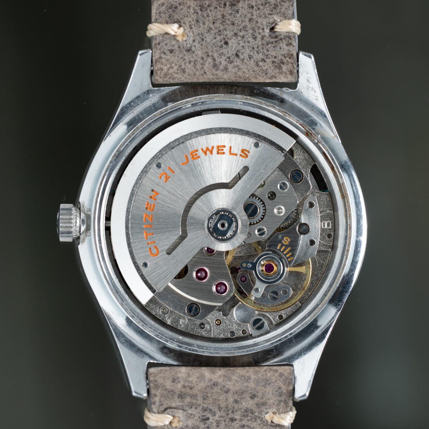 CITIZEN Crystal Seven Brown Grey Dial 1960s - Arbitro