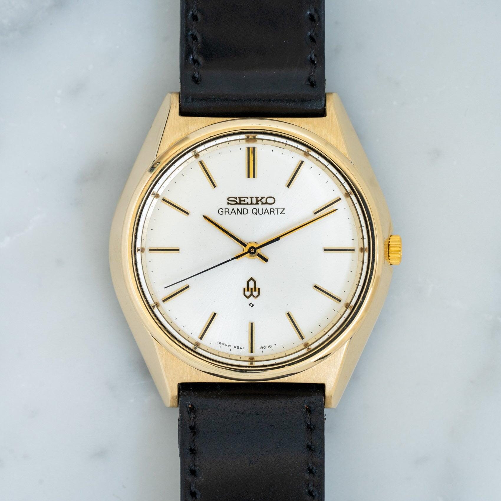 SEIKO GRAND QUARTZ 4840-8040 CAP GOLD - Arbitro