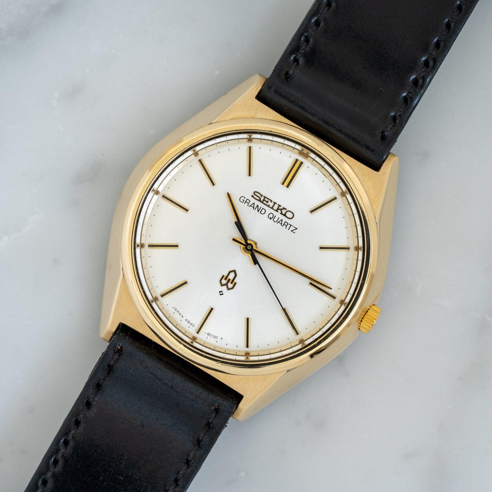 SEIKO GRAND QUARTZ 4840-8040 CAP GOLD - Arbitro