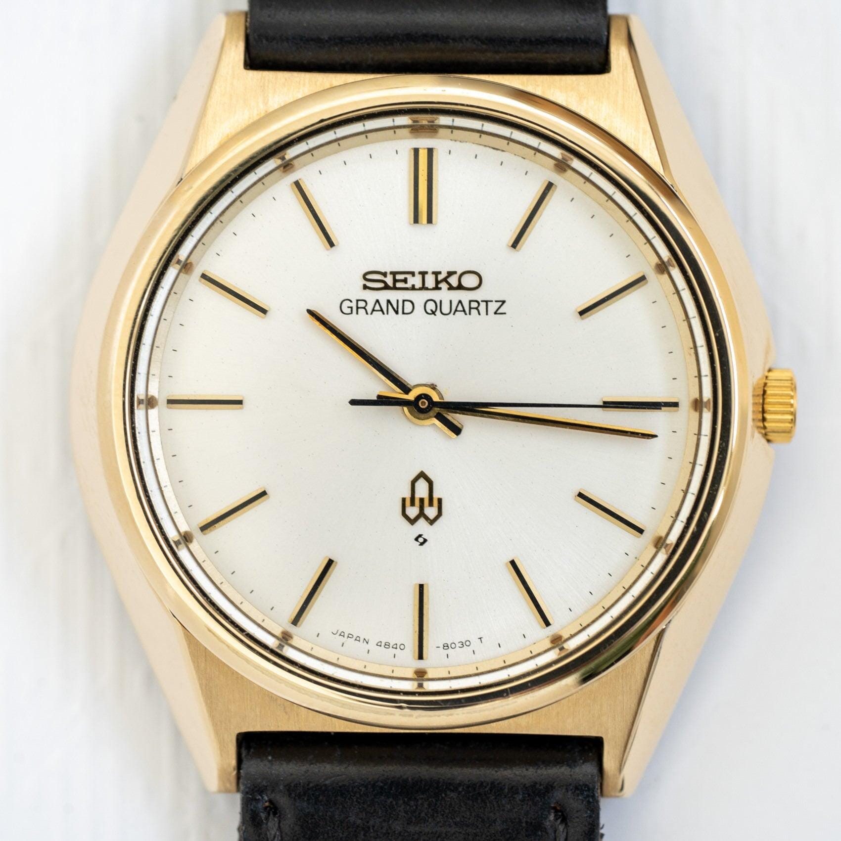 SEIKO GRAND QUARTZ 4840-8040 CAP GOLD - Arbitro